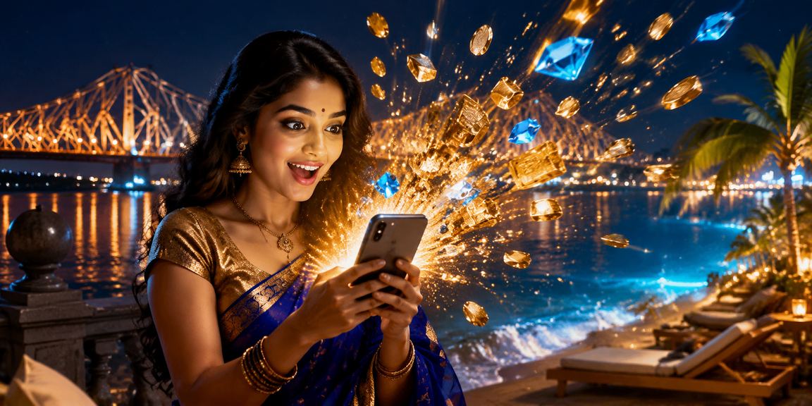 Indian player enjoying 652 lottery on mobile device in Kolkata
